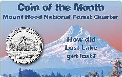 December Coin of the Month, Mount Hood National Forest Quarter.