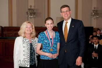 Rep. Paulsen with Congressional Award Gold Medal winner Anna Hegland