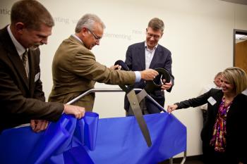 Rep. Paulsen attends the ribbon cutting ceremony at Otto Bock's new Innovation Center in Plymouth