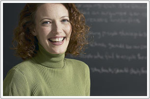Photo of a Smiling Teacher