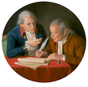 The Connecticut Compromise by Bradley Stevens depicts Roger Sherman and Oliver Ellsworth.