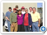 U.S. Rep. Jo Ann Emerson and local machinists outside DRS Technologies in West Plains Missouri. 