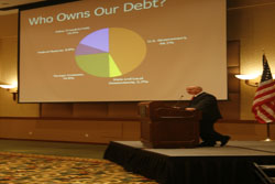 Congressman Brady explains who owns our debt at a February conference in The Woodlands on our economic outlook
