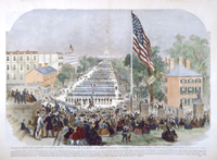 Grand Review of the Armies of the United States, at Washington, D.C., May 23, 1865.?Troops Marching Up Pennsylvania Avenue, Before Passing the Reviewing Stand.