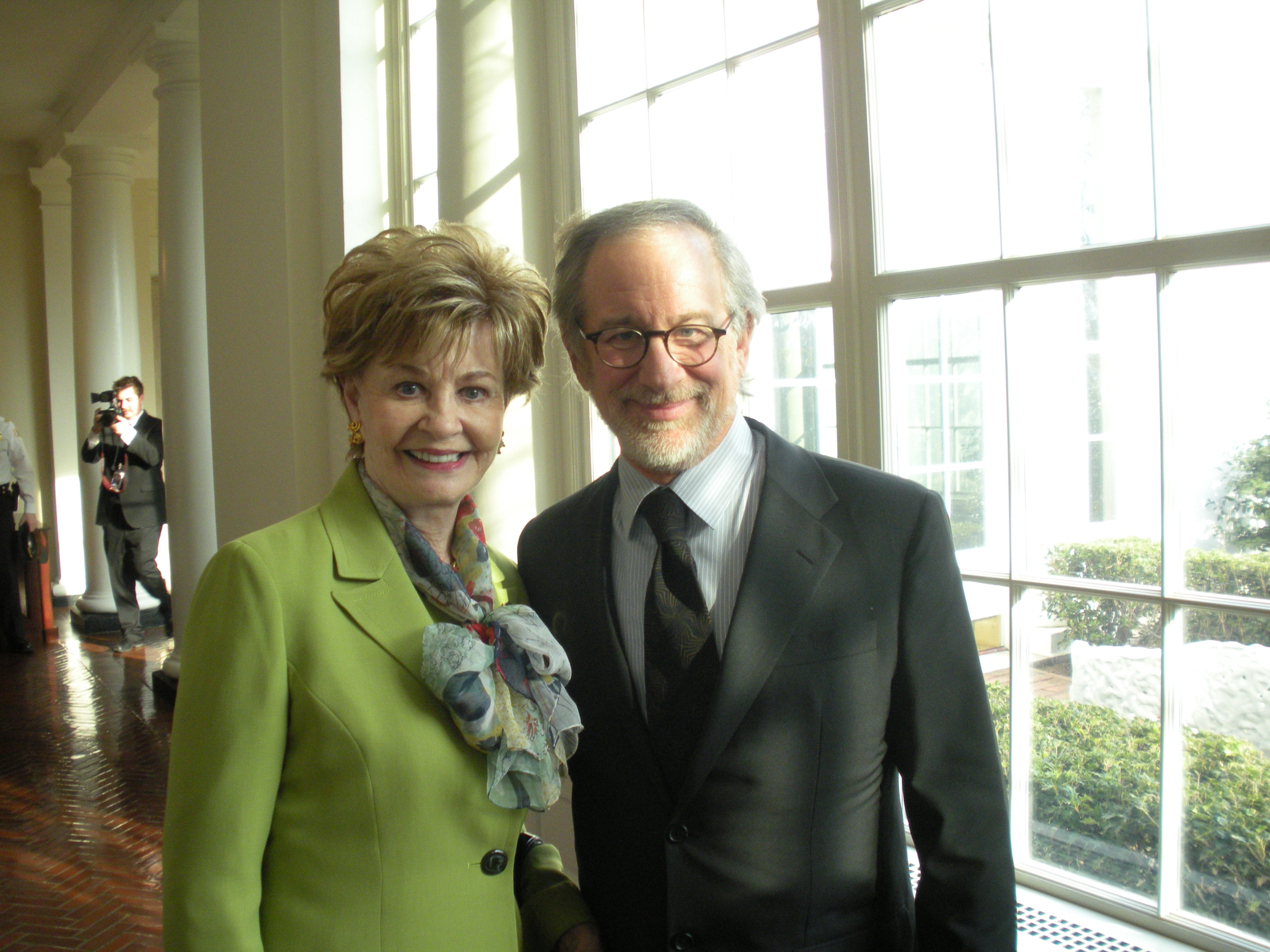 Congresswoman Bordallo and Steven Spielberg