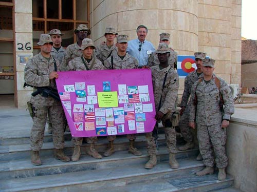 Congressman Salazar visits troops serving in Iraq.