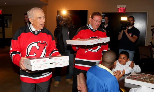 Menendez, Lautenberg Share Pizza Winnings From  Bet With Youth Players