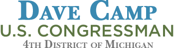 U.S. Congressman Dave Camp - 4th District of Michigan