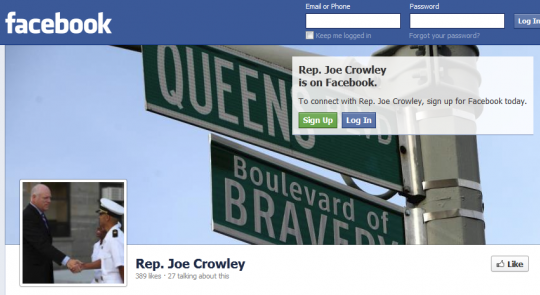 Join Congressman Crowley on Facebook! feature image