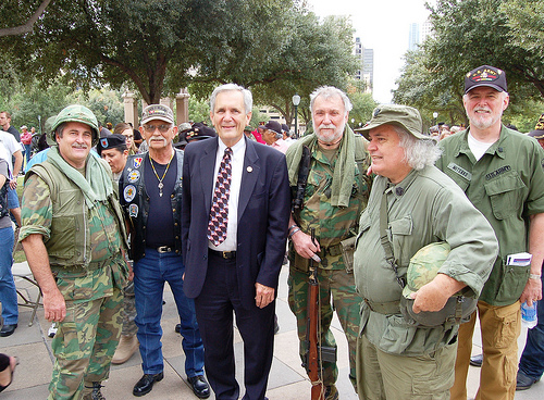 Rep. Doggett with veterans in Austin, TX