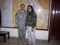 Congresswoman Laura Richardson in Iraq with General Patreaus.