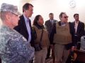 Congresswoman Laura Richardson in a briefing with military personnel in Iraq.