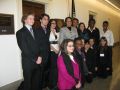 Students from the 37th Congressional District in California, participating in the CLOSE UP Foundation Congressional Program, learn about Capitol Hill during their visit with Congresswoman Laura Richardson.