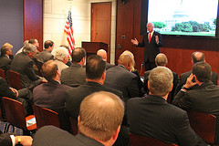 Sen. Chambliss speaks to the Georgia Chamber of Commerce Executives in Washington