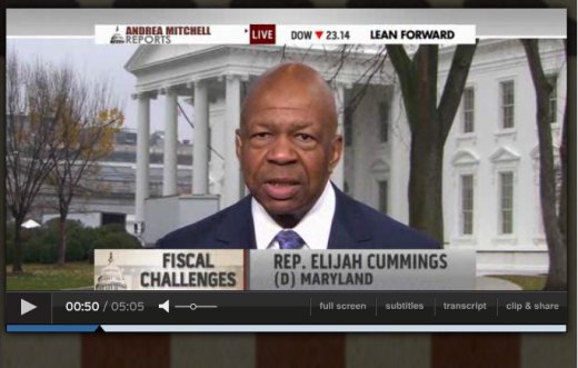 Cummings talks with Andrea Mitchell about the Fiscal Cliff....