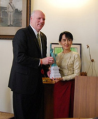 Joe Meets With Aung San Suu Kyi