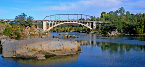 Bridge over the American River in Folsom