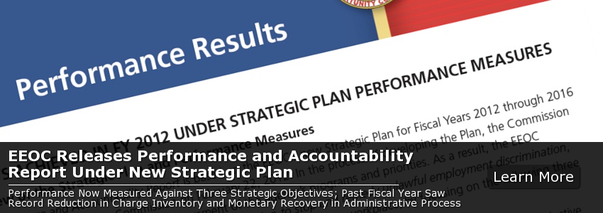 EEOC Releases Performance and Accountability Report Under New Strategic Plan 