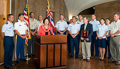 Hirono Recognized as Champion of National Guard