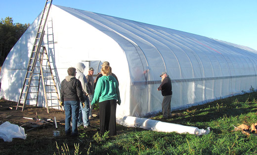 This hoop house has helped local farmers lengthen the short Michigan growing season by two full months, giving them additional crops to sell at winter markets.