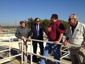 Congressman Olson touring the Sienna Plantation Waste Water Treatment Facility in Missouri City, Texas