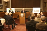 Senator Kohl speaks at the Consumers United for Rail Equity (CURE) event in Washington DC