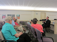 Congressman Guinta spoke with residents attending a District Discussion in Londonderry, NH