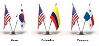 Korea, Colombia, Panama Trade Agreement Logo