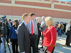 Speaking with Governor Mary Fallin