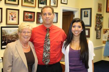 Rep. McCarthy Met with Sonya Mantell, a Student from East Meadow and Winner of the Congressional Arts Competition