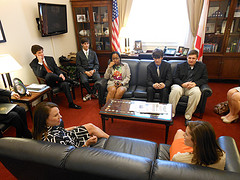 Meeting with a group of college students from the University of Alabama