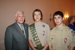 Congressman Sessions with Boy Scouts