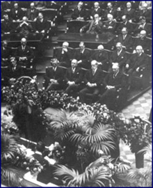 Funeral of James Mann in the House Chamber
