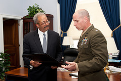Congressman Chaka Fattah (PA-02) meets with students of the United States Army War College Class of 2012