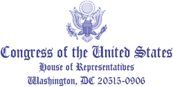 Congress of the United States | House of Representatives | Washington, D.C. 20515-0906
