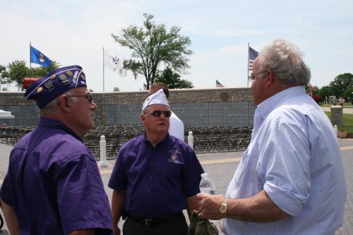 Billy speaks with of the Military Order of the Purple Heart, Chapter 621, in Springfield, MO.