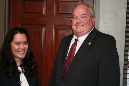 (Spring 2012, Springfield) Maria Peacock is from Springfield, Missouri, and is joyfully married to Joel Derek Peacock. Maria is also an Attorney and is very grateful to be interning for Congressman Long.