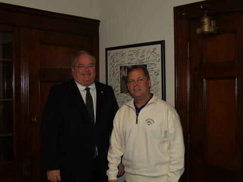 Congressman Long with Kevin Spaulding of Polk County Sheriff's Office