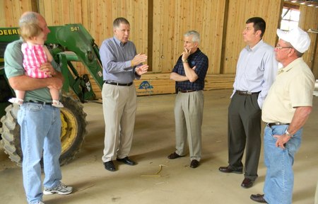 Rep. Kissell Visits Cabarrus County Farm, Discusses 2012 Farm Bill