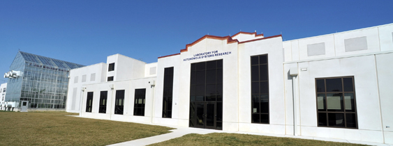 Exterior view of the Laboratory for Autonomous Systems Research, located at the Naval Research Laboratory, Washington, D.C.