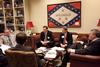Pryor meets with members of the National Chicken Council to discuss trade opportunities for the Arkansas poultry industry.