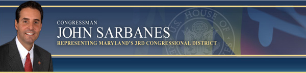 Congressman John Sarbanes, Representing Maryland's Third District