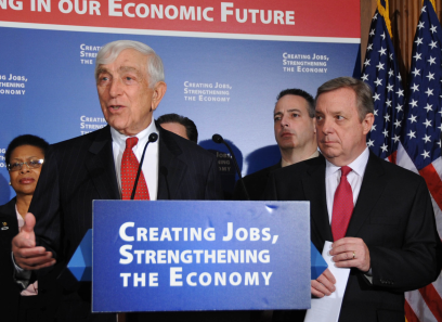 Senator Lautenberg joined Senator Dick Durbin (D ? IL) and workers from across the country, including New Jersey, to urge the Senate to pass an economic recovery package.Lautenberg stressed that real families in New Jersey and across the nation are suffering and called on the Senate to take action to create jobs and get America's economy back on track. (February 5, 2009)