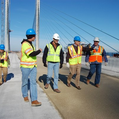 Photo: Nearly one year ago, I stood with engineers and construction workers on what is now the Charles W. Cullen Bridge over the Indian River Inlet. Today, this bridge is completed, open for traffic, and has just won the Grand Conceptor Award from the Delaware American Council of Engineering Companies! Congratulations to all who worked on this project on this achievement.