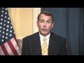 House Republican Leader John Boehner (R-OH) Delivers Weekly Republican Address