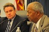 Rep. Payne asks witness questions while Chairman Smith listens on at at Northern Ireland hearing. March 16, 2011.