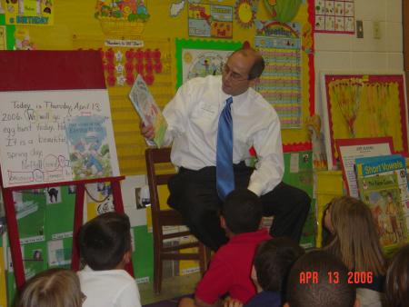 Boustany Reads to Elementary Students