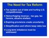 The Need for Tax Reform