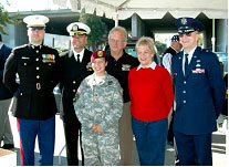 Congressman Berman and Janis with Veterans at the San Fernando Valley Veterans Day Parade