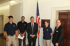 07-19-12 Congressman Duffy with students and graduates from the United States Merchant Marine Academy